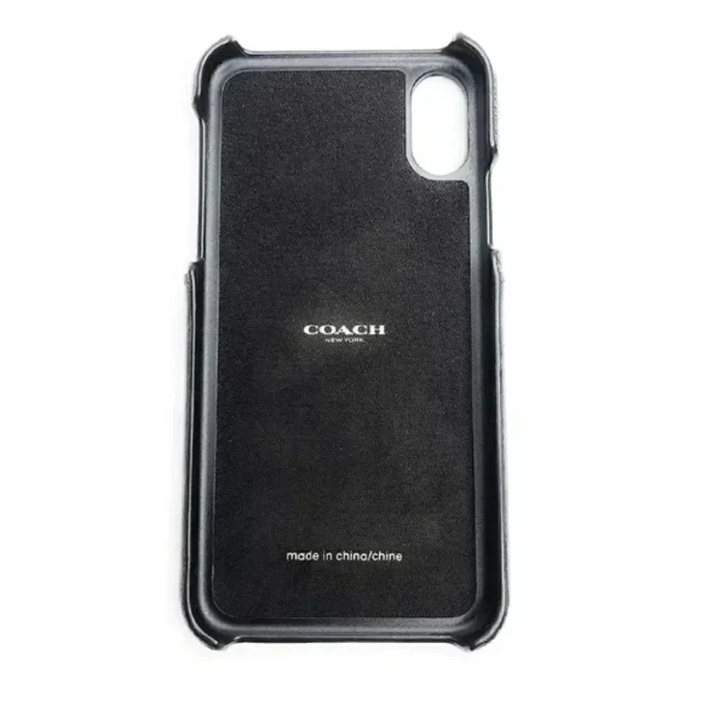 COACH IPHONE X/XS CASE IN SIGNATURE CANVAS F77932 QBBLM